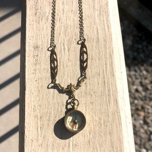 18” Vintage Bronze Compass Necklace